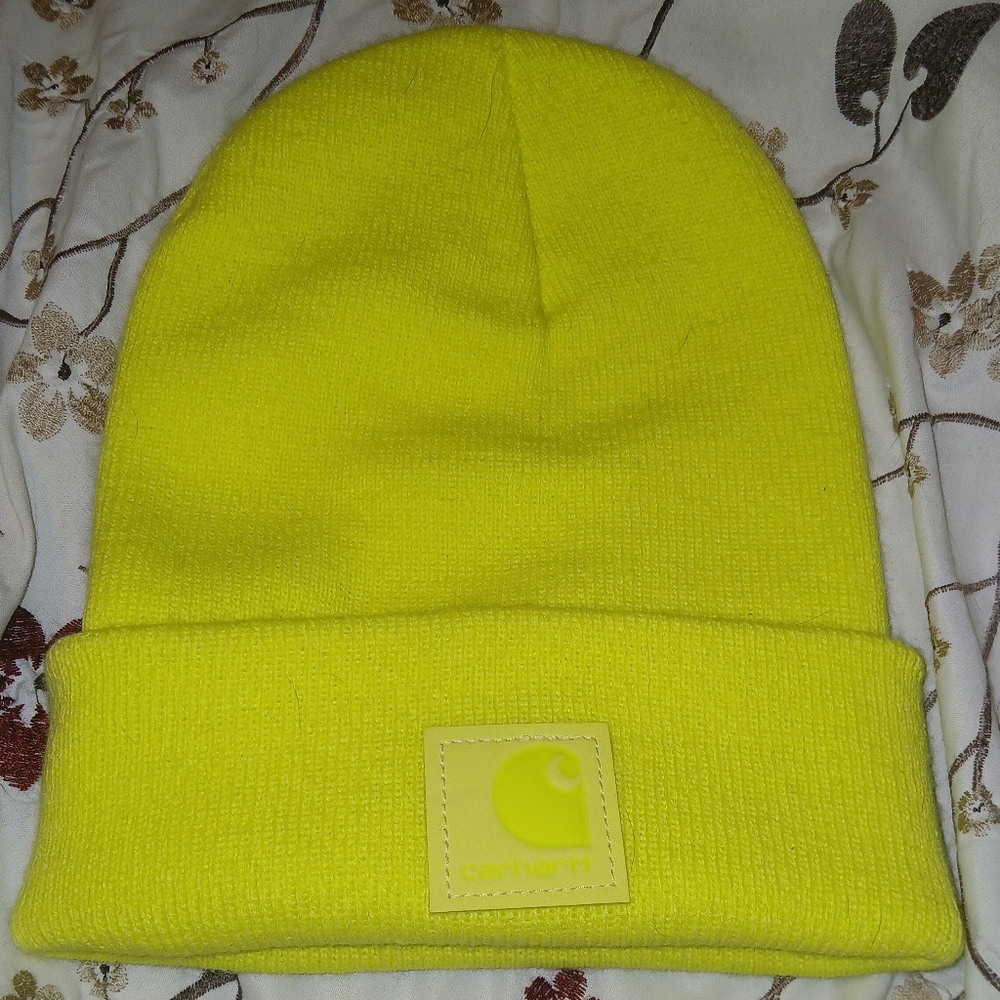 Carhartt tonal patch beanie chartreuse